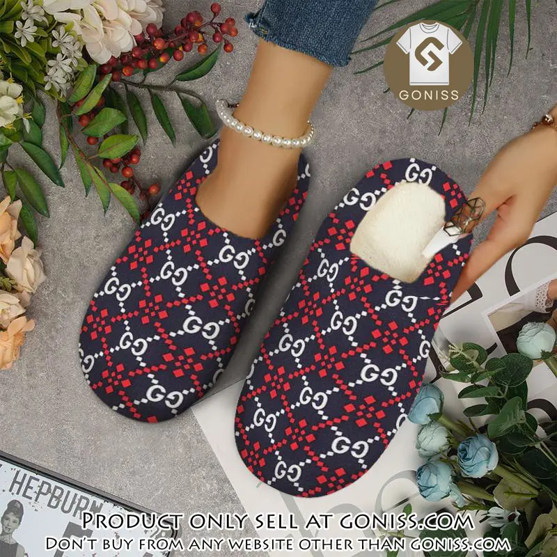 Gucci fleece slippers luxury inhouse slippers ihs1003 gn0834045